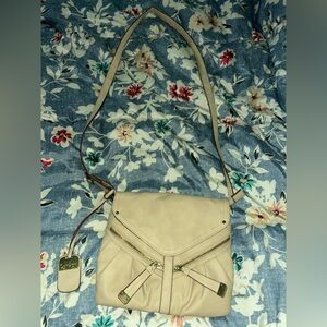 Elegant Cream Crossbody Bag
